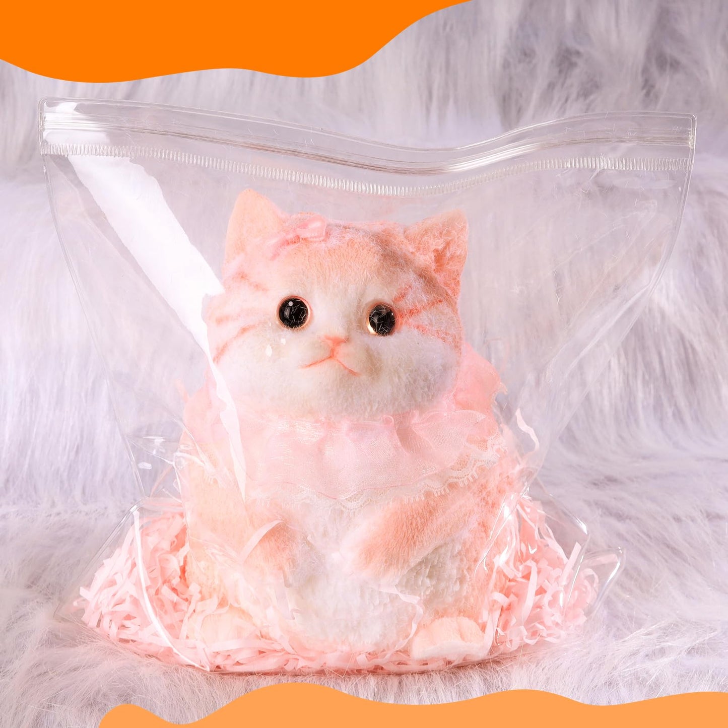 Big Taba Cat, Handmade Large Cat Taba Squishy Toys, Stress Relief, Funny, Cute Soft Cat Squishy Stress Toy Gifts (Large Pink Cat
