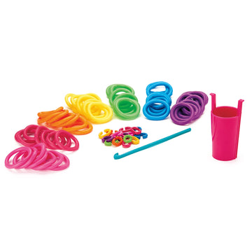 Shimmer n Sparkle Squish Magic Bubble Bands Loom Band Making kit, Friendship Bracelets Crafting Toy Rubber Bands Set