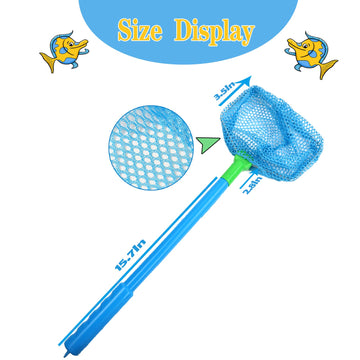 Fishing Net, TSYAN 4 Pack Bug Net Catching Crab Insect Nets Beach Toys Floating Bait Butterflies Colorful Nets for Kids Outdoor