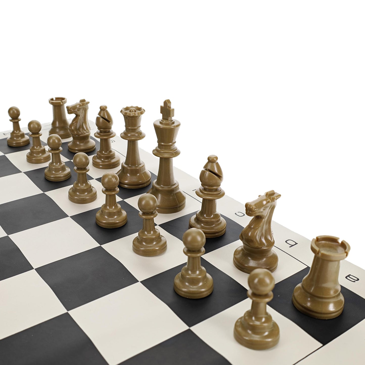 We Games Color Bright Plastic Staunton Tournament Chess Pieces With 3.75 In. King - Half Chess Set Of Chess Pieces Only, Gold
