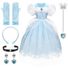 Cinderella Princess Dresses For Girls Halloween Carnival Costume For Little Girls Toddler Outfit Age 3-8 (7-8 Years)