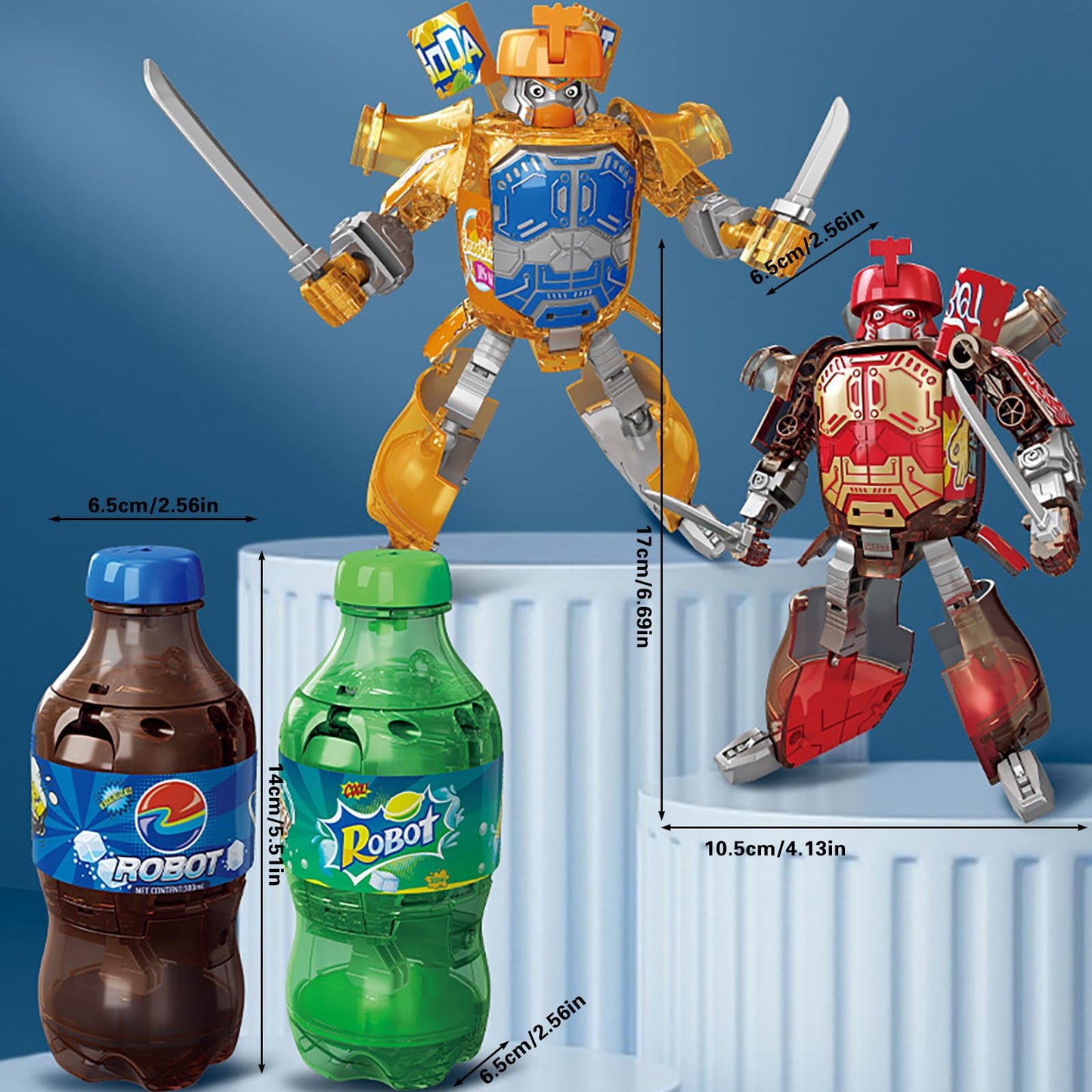 2025 New Beverage Bottles Transformer Robot Toys, Soda Can Transforming Robot Toys for Kids Gift, Creative Soda Deformation Figu