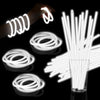 Taikula 60 Pack 8 White Glow Sticks Bulk with 60 Connectors Neon Glow In The Dark Party favors Supplies for Holiday Birthday