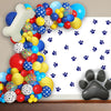 106Pcs Birthday Balloons Garland Arch Kit 18/12/10/5 With Print Balloons For Party Birthday Decorations, Dog Party Supplies For
