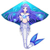 Mint's Colorful Life Magic Mermaid Kite for Girls & Kids, Easiest to Fly Delta Kite