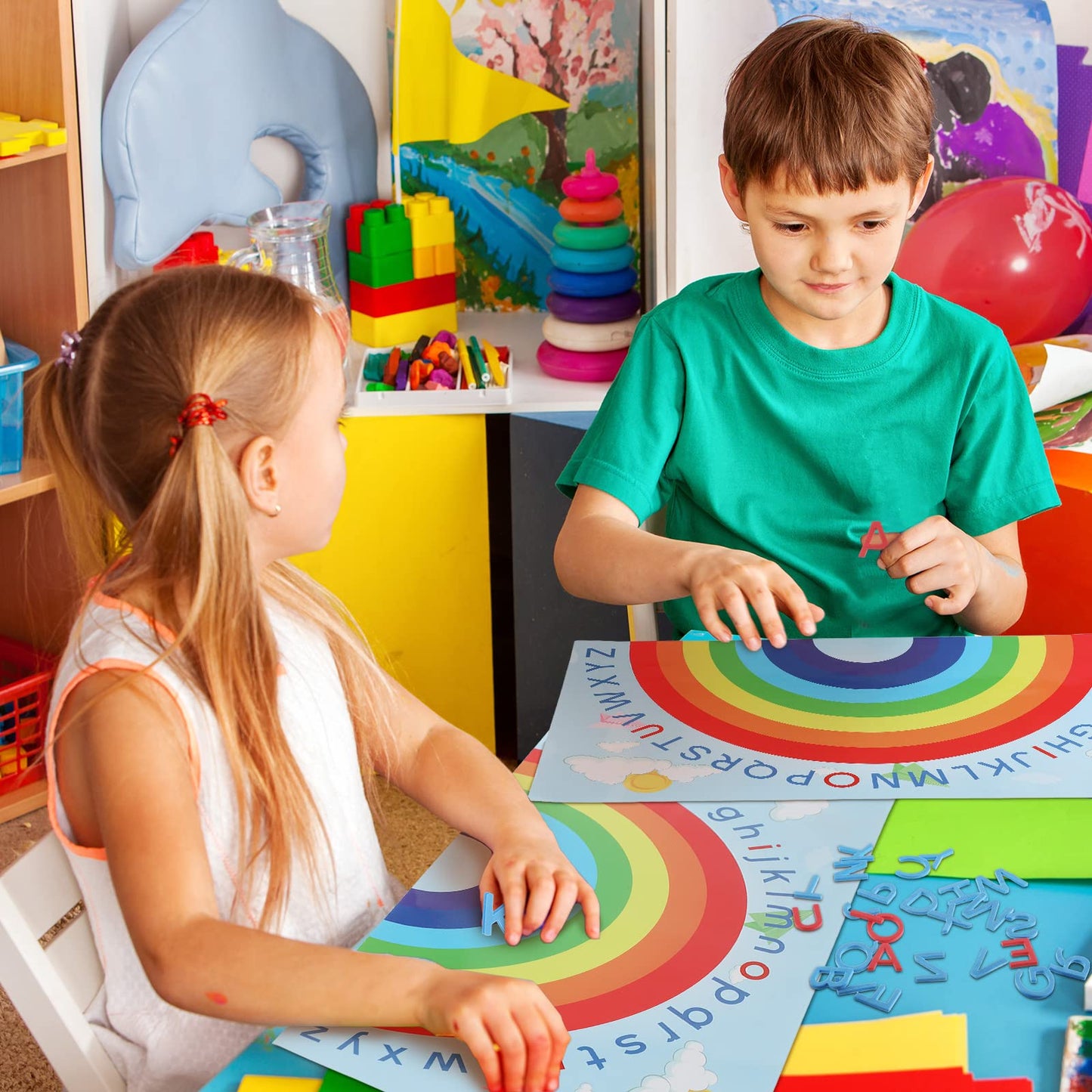 Double Sided Rainbow Play Alphabet Arch Mats Colorful Foam Letters Abc Educational Alphabet For Alphabet Recognition Activity Ba