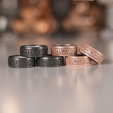 Enso Rings Wizarding World of Harry Potter Collection - Comfortable Silicone Rings - Always - Size 13