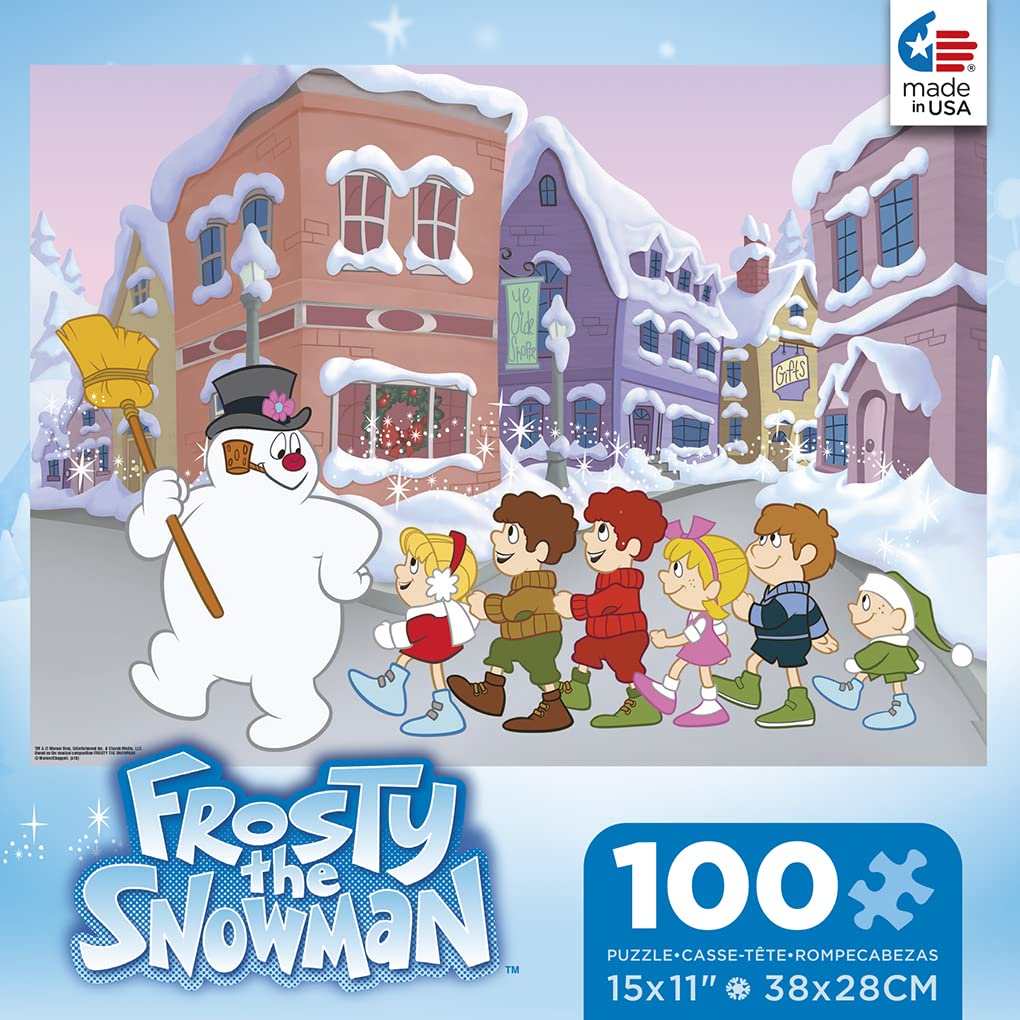 Ceaco - Frosty The Snowman - Follow Frosty - 100 Piece Jigsaw Puzzle