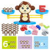 Bakam Monkey Balance Scale Toy, Number Counting Blocks Games, Montessori Math Games For Kids 5-7, Preschool Kindergarten Learnin