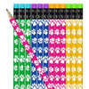 ArtCreativity Paw Print Pencils for Kids - Set of 12 - Wooden Writing Pencils in Assorted Colors with Erasers, Animal Theme and
