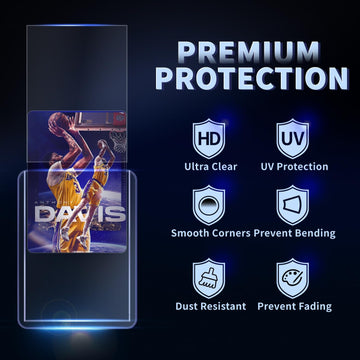 200 Card Sleeves Top Loaders for Cards Toploaders enhanced Baseball Card Sleeve Hard Plastic 3 x 4 Trading Cards Holder Sports Protectors(100 Toploaders + 100 Penny Sleeves)