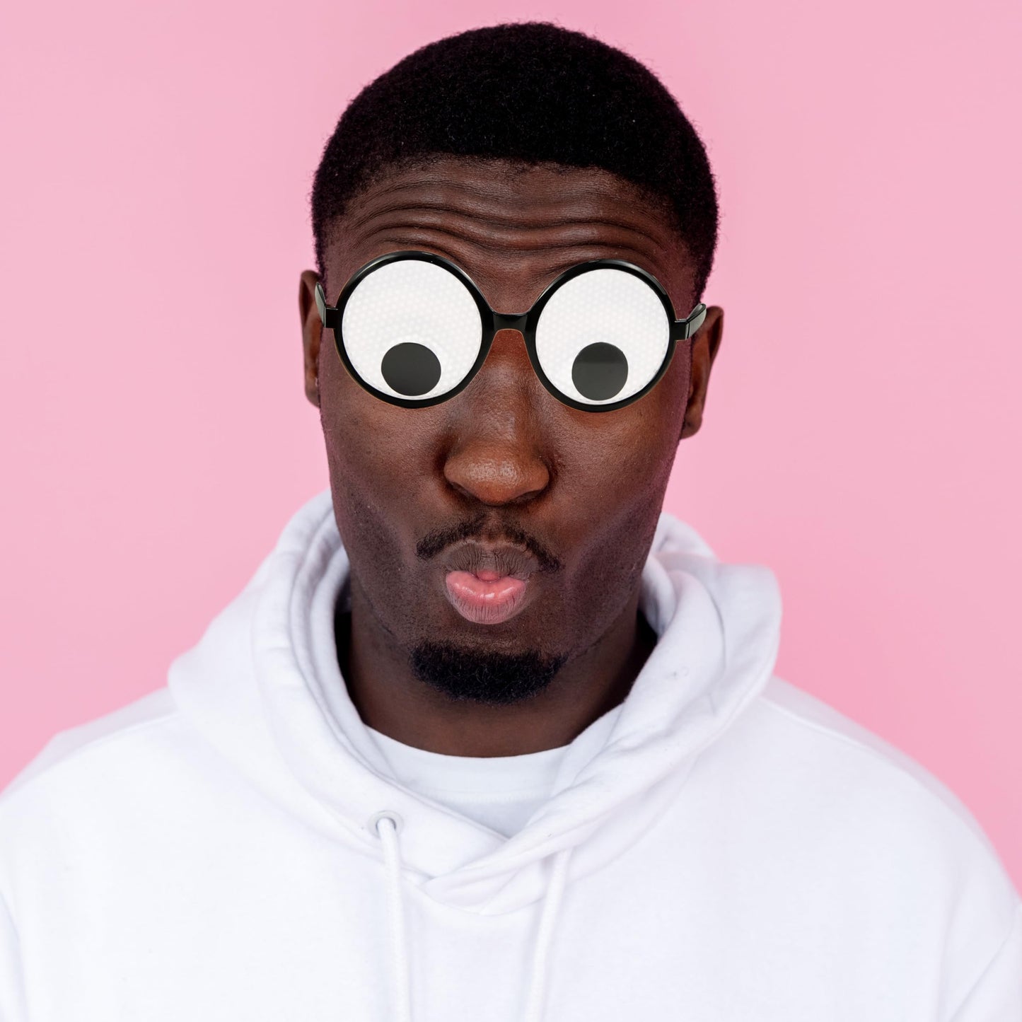 Hohajiu Googly Eyes Glasses, Funny Glasses Pranks Toy, Novelty Shaking Giant Eye Glasses, Funny Costume Accessories For Dress Up Party, Halloween Or Birthday Party Favors, Party Supplies (6Pcs)