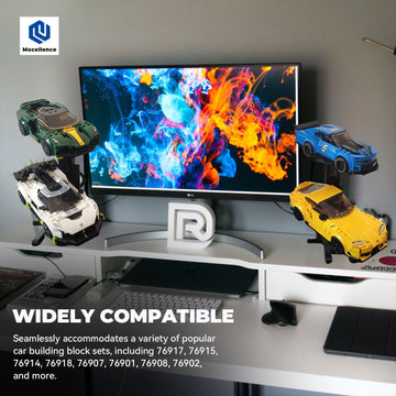 Display Stand For Lego Speed Champion Cars (1 Pack), Upgraded 2-Layer Stand For Lego Car 76917 76908 76918 76915 76914 76907 769