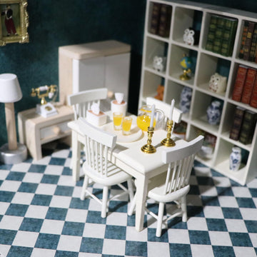 Dollhouse Tissue Box 2Pcs Miniature 1/6 House Accessories Round Tube & Rectangle Paper Box Set for Toilet Living Room Decoration Tissue Holder Model for DIY Craft (1:6 Scale)