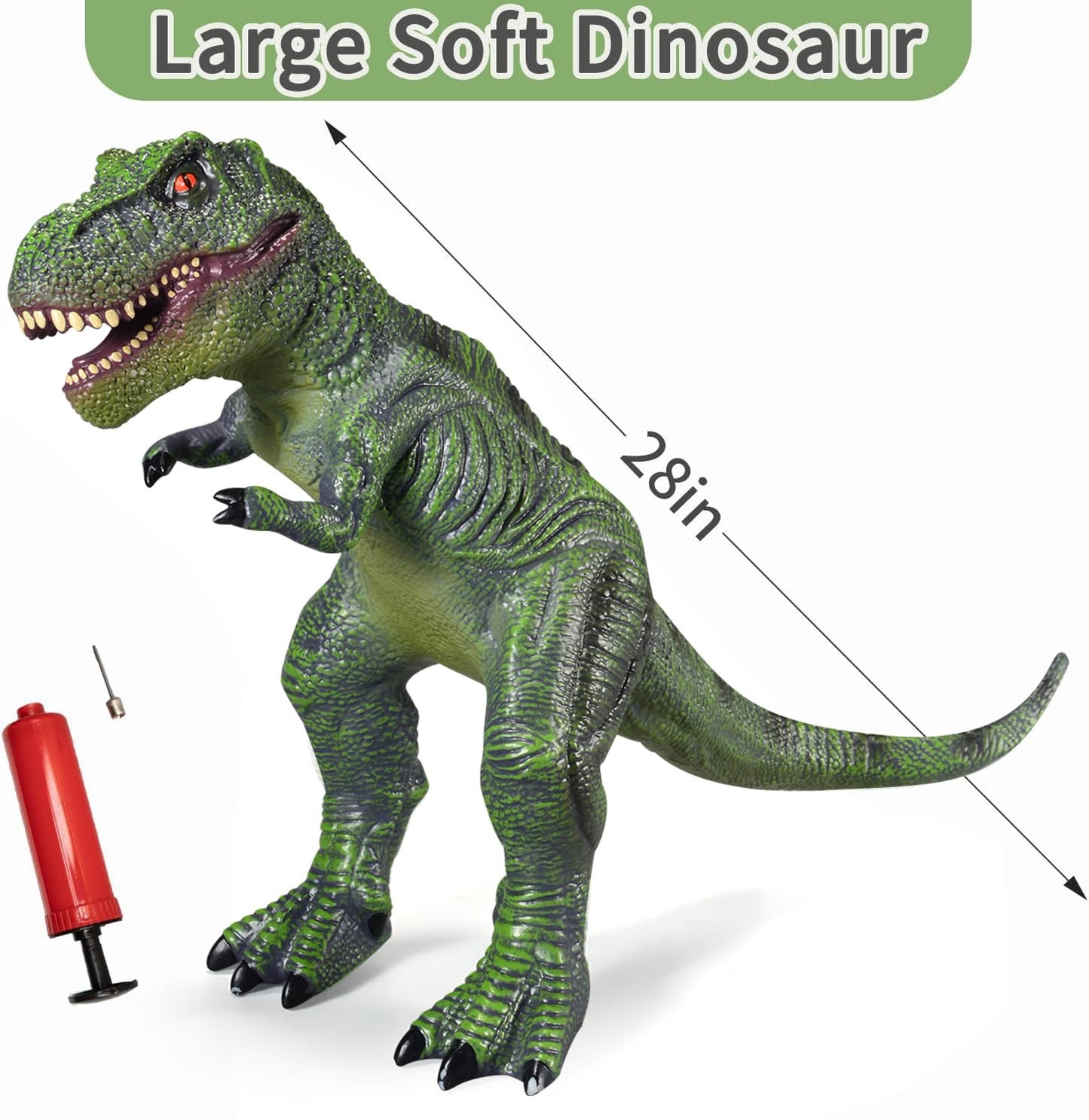 Yongjule Large Soft Dinosaur Toys- 28' Jumbo Dinosaur Toys For Boys, Realistic Looking Dinosaur, Giant Dinosaur Toys For Kids 3-5, Toddler Dinosaur Toy Gift