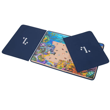 Becko Jigsaw Puzzle Board with Covers Portable Puzzle Mat for Puzzle Storage Puzzle Saver, Non-Slip Surface, Up to 1000 Pieces (