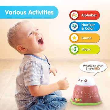 BEST LEARNING Whack and Learn Mole - Light-Up Educational Toy for Infants, 150mm, Multicolor, Model 1521