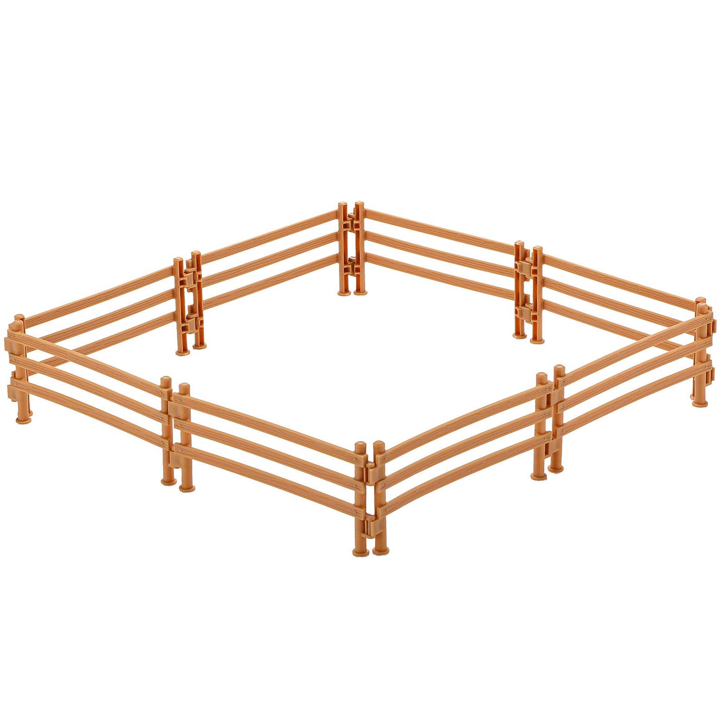 Sumind 40 Pieces Horse Corral Fencing Accessories Playset Plastic Farm Fence Toy for Barn Paddock Horse Stable Farm Animal Fence