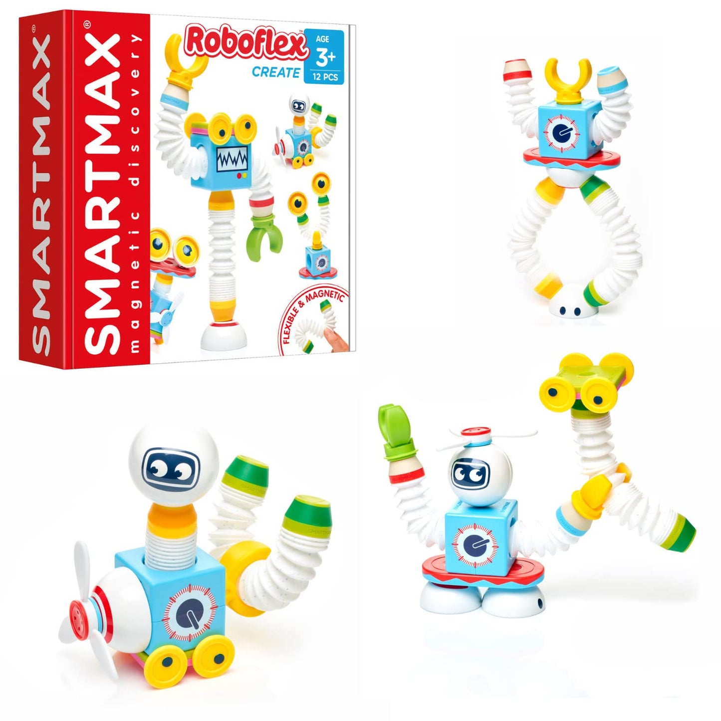 Smartmax Roboflex Magnetic Discovery Building Set For Ages 3+