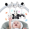 Car Seat Toys, Infant Baby Spiral Activity Hanging Toys Stroller Toys For Car Seat Stroller Bar Crib Bassinet Mobile With Bb Squeaker And Rattles (Bee)