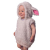 Feibel Kids Sheep Costume Boys Girls Furry Hooded Vest Cute Animal Costume Little Lamb Christmas Outfits (White, 7-8 Years)