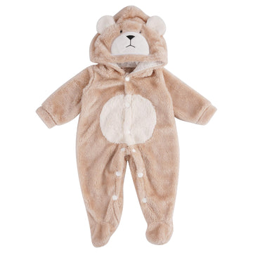 Babeside Reborn Baby Doll Clothes Set For 17-22 Inch Dolls Accessories, Cute Bear Baby Doll Clothes Onesie With Doll Hat For Rea