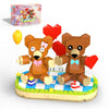 Valentines Brown Bear Building Toy Sets Compatible with Lego for mature-themed Art Love Collectible Home Decor Cute Bears with Heart Valentines Day Gifts for Her/Him Christmas for Kids 8+ (289pcs)