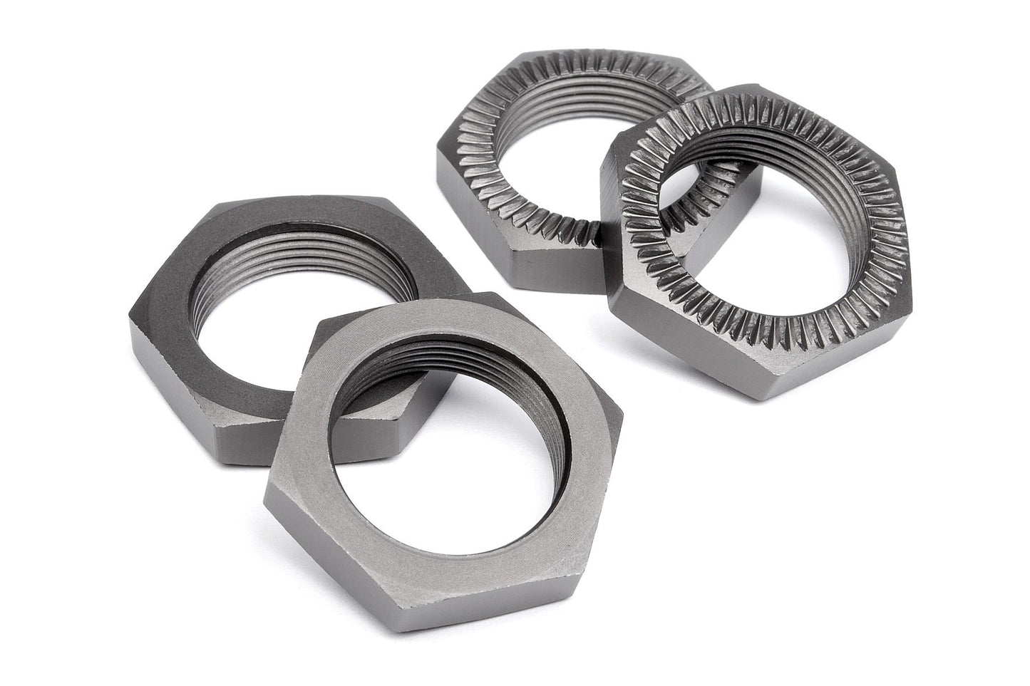 HPI Racing 102216 Wheel Nut, 24mm, Baja Gray (4)