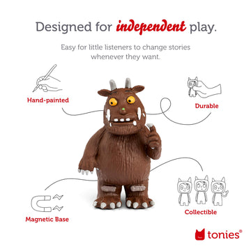 Tonies The Gruffalo Audio Play Character - Medium Brown Wooden Toy