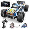 Holyton 1:10 Large High Speed Remote Control Car with LED Shell Lights, 48+ KM/H, 4WD Offroad Monster Truck for Adults & Kids, H