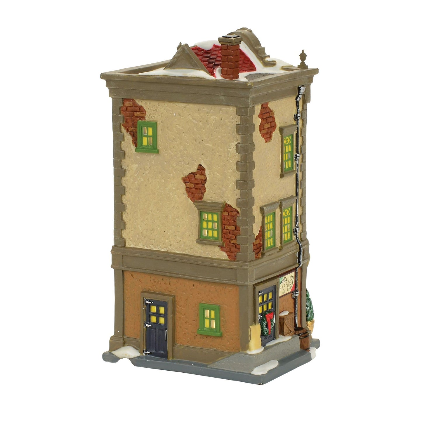 Department 56 Christmas In The City Sal'S Pizza And Pasta Lit Building