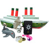 Swimline Titanic Themed Dive Toy - Sinking Ship & Treasure Combo Pack for Pool & Bath - Underwater Dive Practice for Kids
