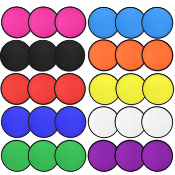 Mototo 30 Pieces Foldable Flying Disc Fans With Bag Folding Pocket Toy Set For Kids Fun Birthday Party Favors Summer Outdoor Act