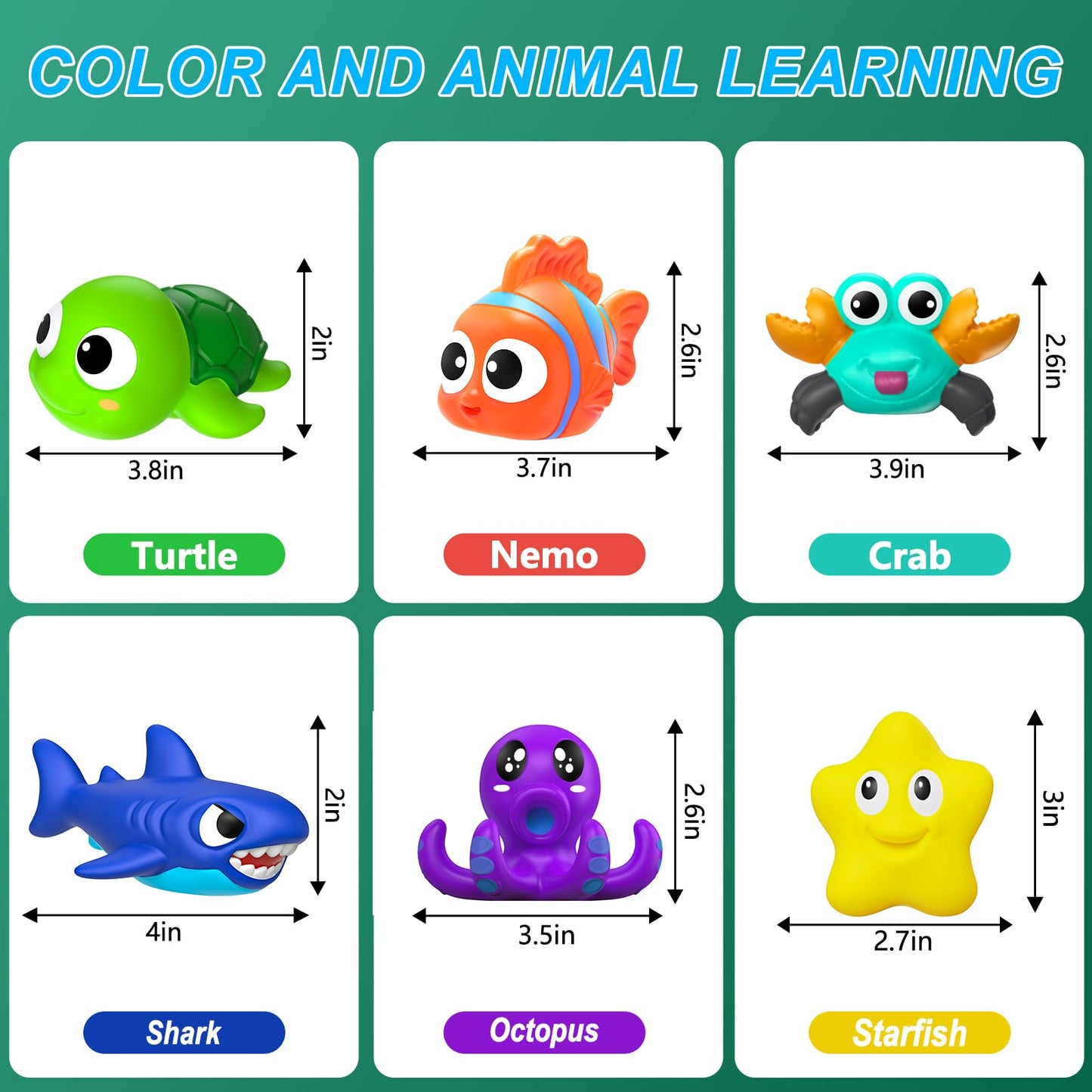 Fwxzbkk Bath Toys,Mold Free Baby Bath Toys For Toddlers 1-3,No Hole Bath Toys For Babies 6-12 Months,Bath Tub Toys For Toddlers