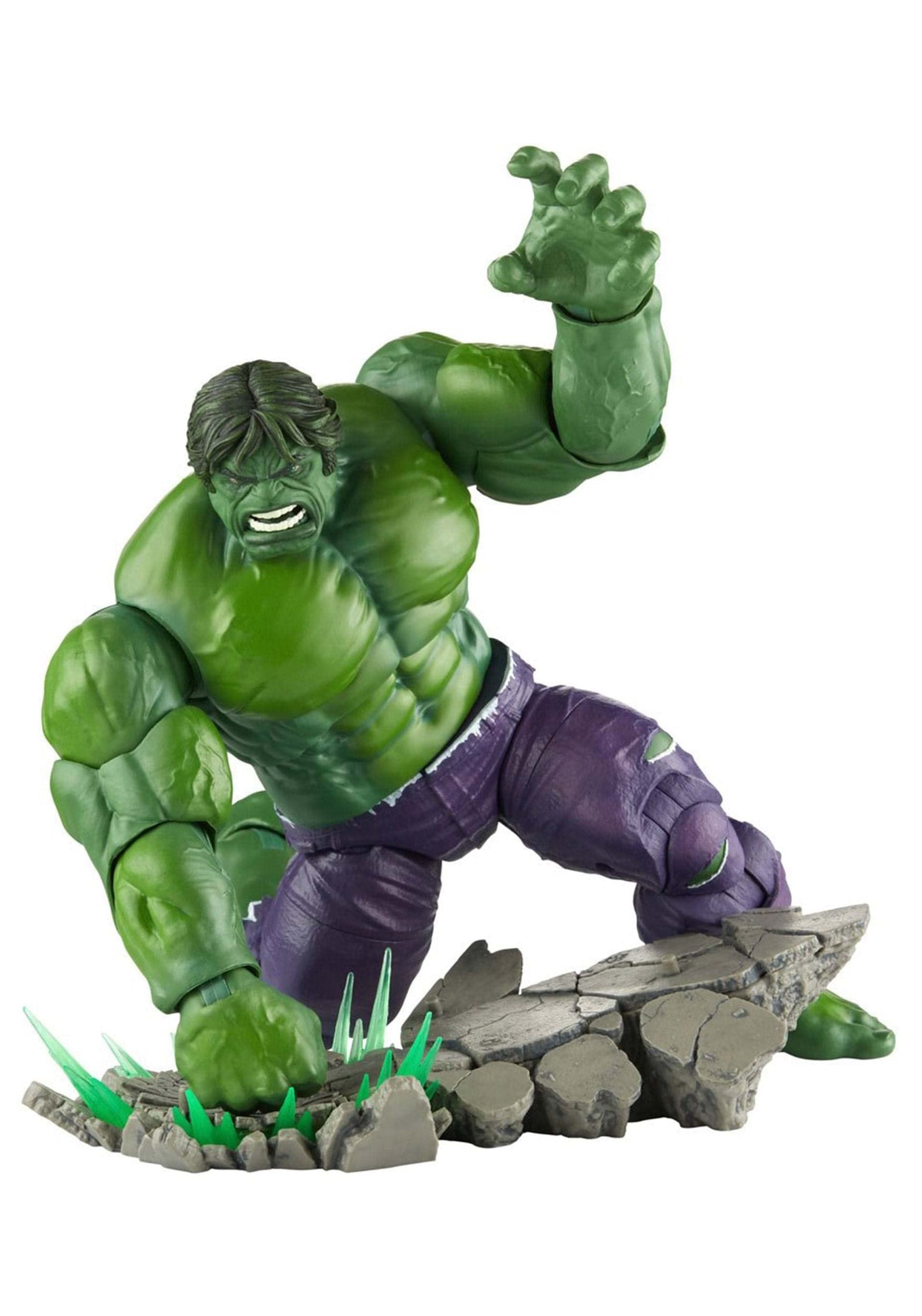 Marvel Legends 20th Anniversary Retro Hulk Figure, 6-Inch, Multicolor, Standard Size, Model F3440, Plastic Material
