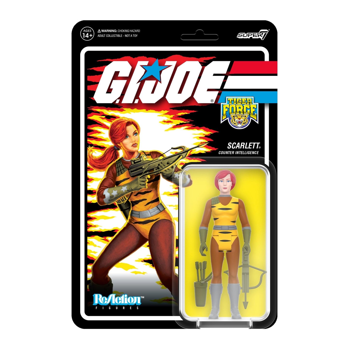 Scarlett Tiger Force G.I. Joe Super 7 Reaction Action Figure
