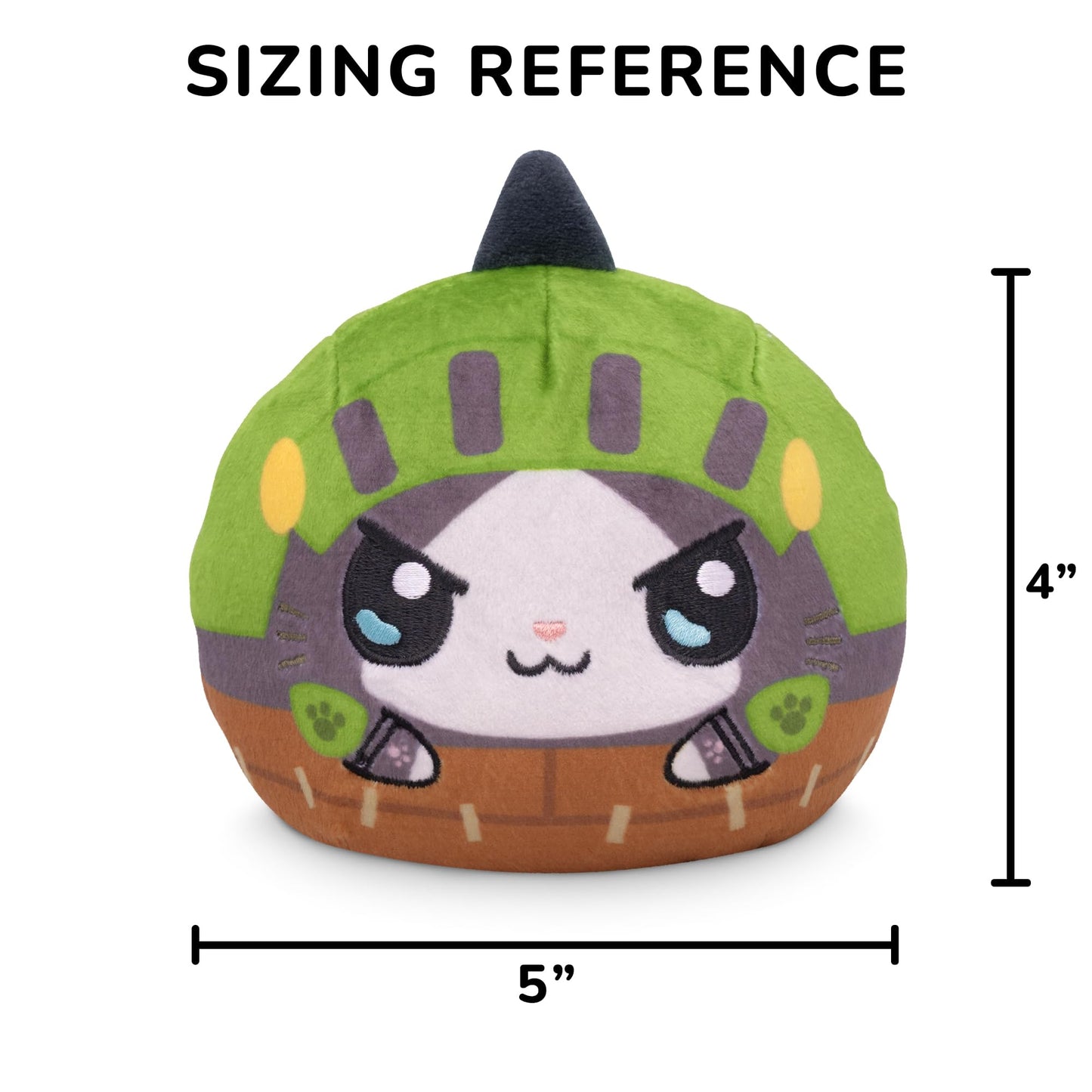 TeeTurtle Plushie - Monster Hunter Palico Acorn Armor & Melynx - 4" Soft Kawaii Stuffed Animal - Officially Licensed Capcom