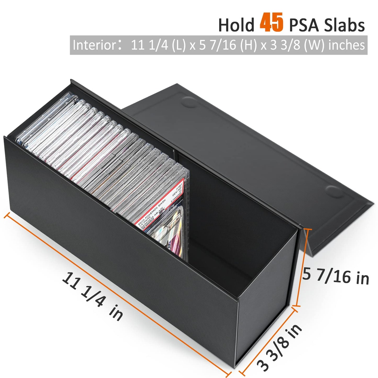 Psa Graded Card Storage Box, Psa Graded Card Storage Holder Container Slabs Box - 1 Pack