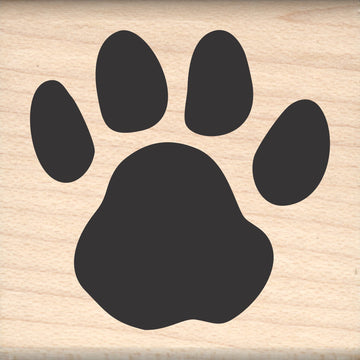 Stamps By Impression Paw Print Rubber Stamp - 1.25' Imprint