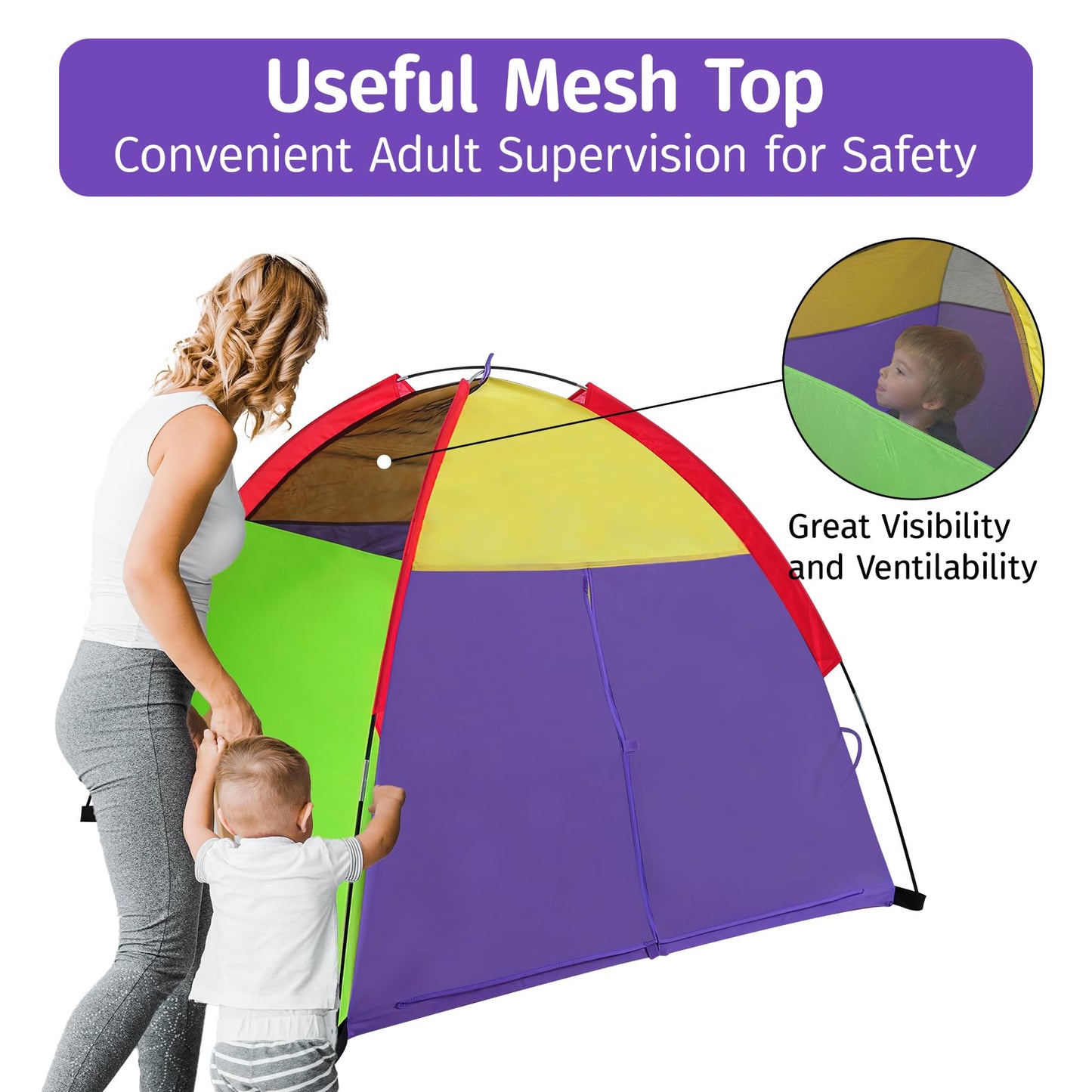 Alvantor Play Tents for Kids Pop Up Tent Toddler Tent Indoor/Outdoor for Children Boys Girls Pets Tent Portable Playhouse Campin