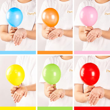 Partywoo Balloons Assorted Colors, 50 Pcs 5 Inch Rainbow Balloons, Latex Balloons For Balloon Garland Arch As Party Decorations, Birthday Decorations, Wedding Decorations, Baby Shower Decorations