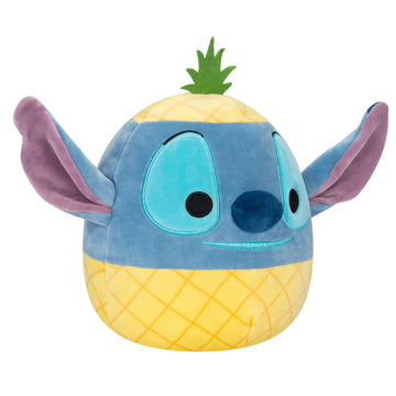 Squishmallows Plush Pineapple Stitch 8" - Soft Polyester Toy, One Size, Model SQK1955