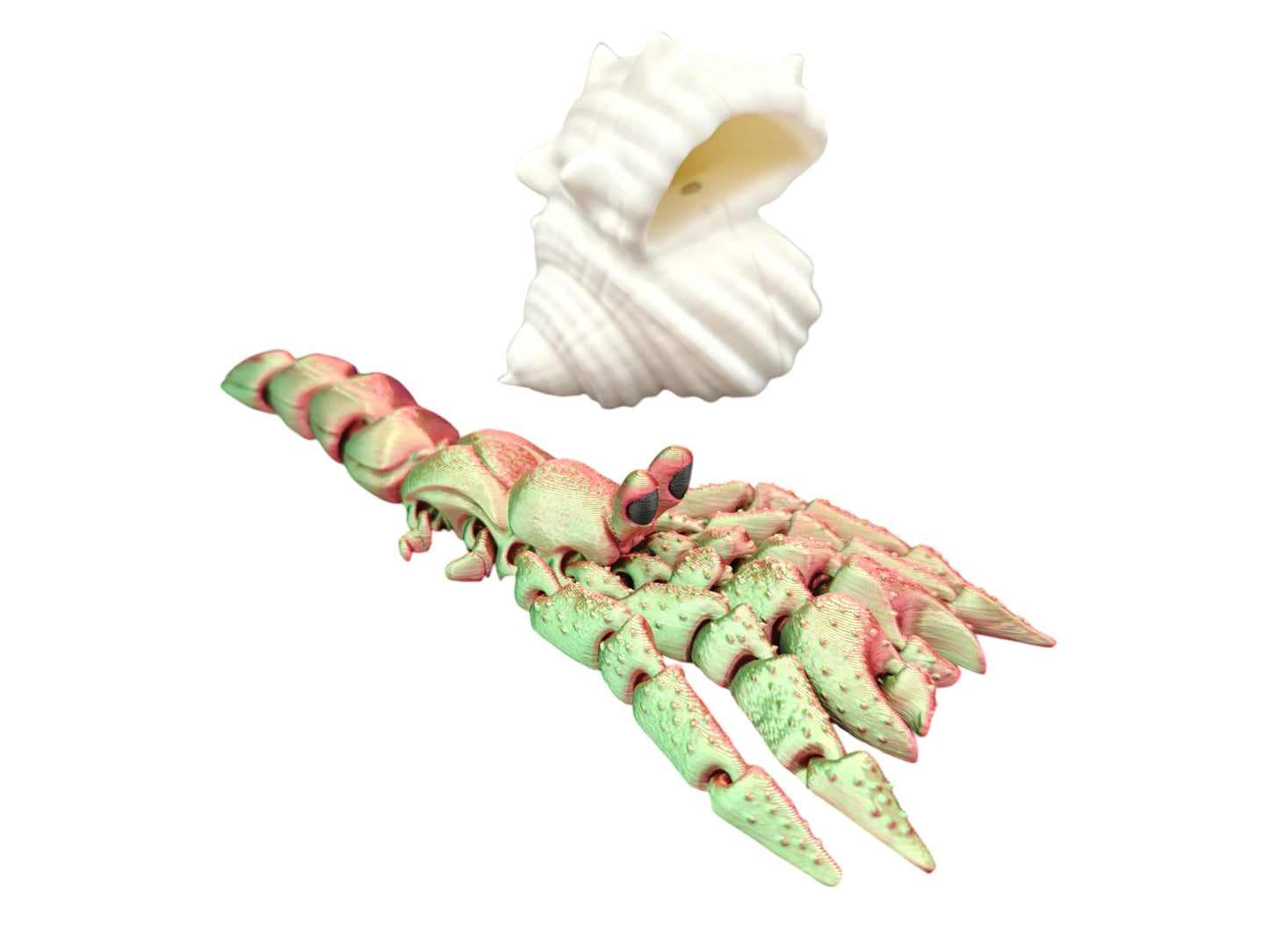 3D Printed Animals Hermit Crab Articulated Toy - Multicolor 3D Printed Toys For Fidgeting, Lifelike Soothing Experience, Satisfy