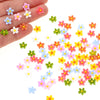 100 PCS Micro Resin Daisy Blooms Flower Beads Garden Miniature Polyresin Flowers Mini Accessories Flowers for Crafts Miniature F