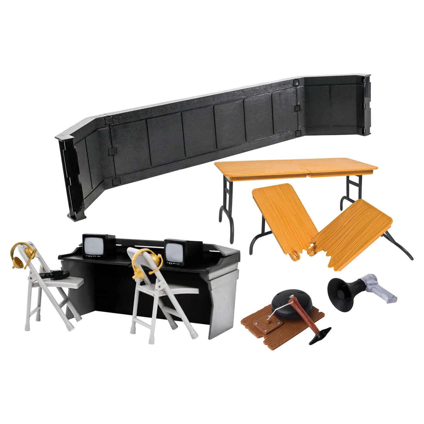 Commentators Corner Playset For Wrestling Figures