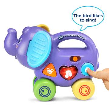Vtech Push And Explore Elephant, Purple