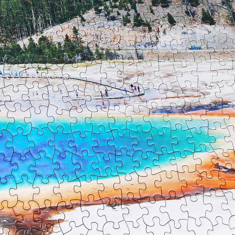 Beduke Jigsaw Puzzles For Adults 1000 Piece - Every Piece Is Unique - Yellowstone National Park Thick Sturdy Cardboard Precise Interlocking Family Game Puzzle Age 14+