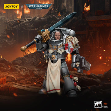 Leboo Joytoy Warhammer 40K 1/18 Action Figure Grey Knights Strike Squad Justicar Warrior Joy Toy Collection Models