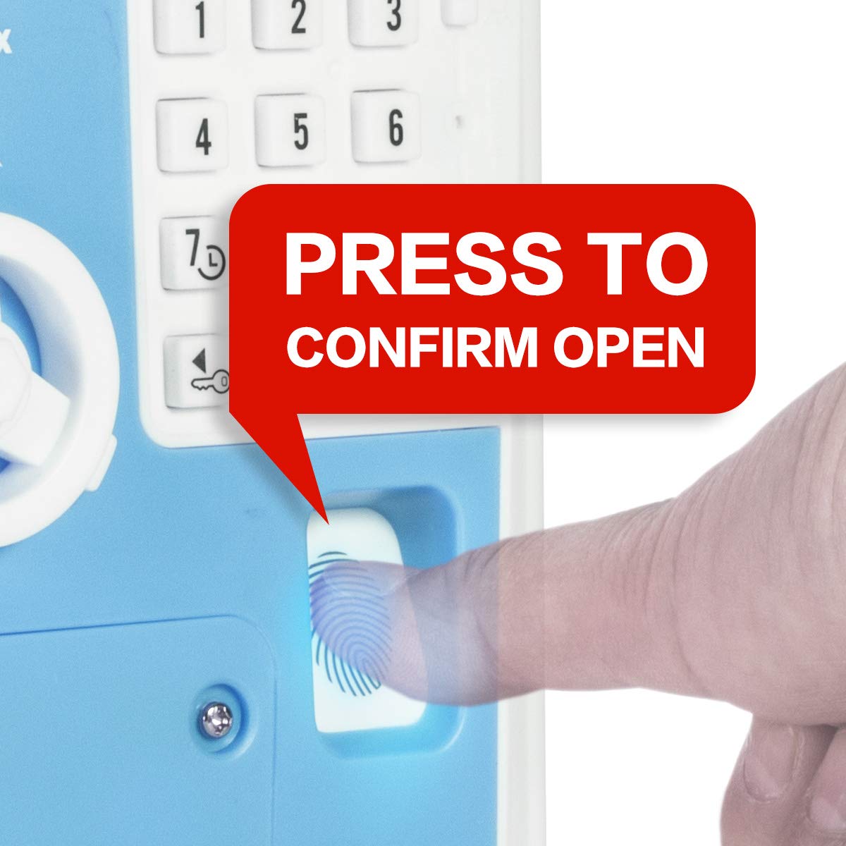 Like Toy Piggy Bank Safe Box Fingerprint Atm Bank Atm Machine Money Coin Savings Bank For Kids Blue