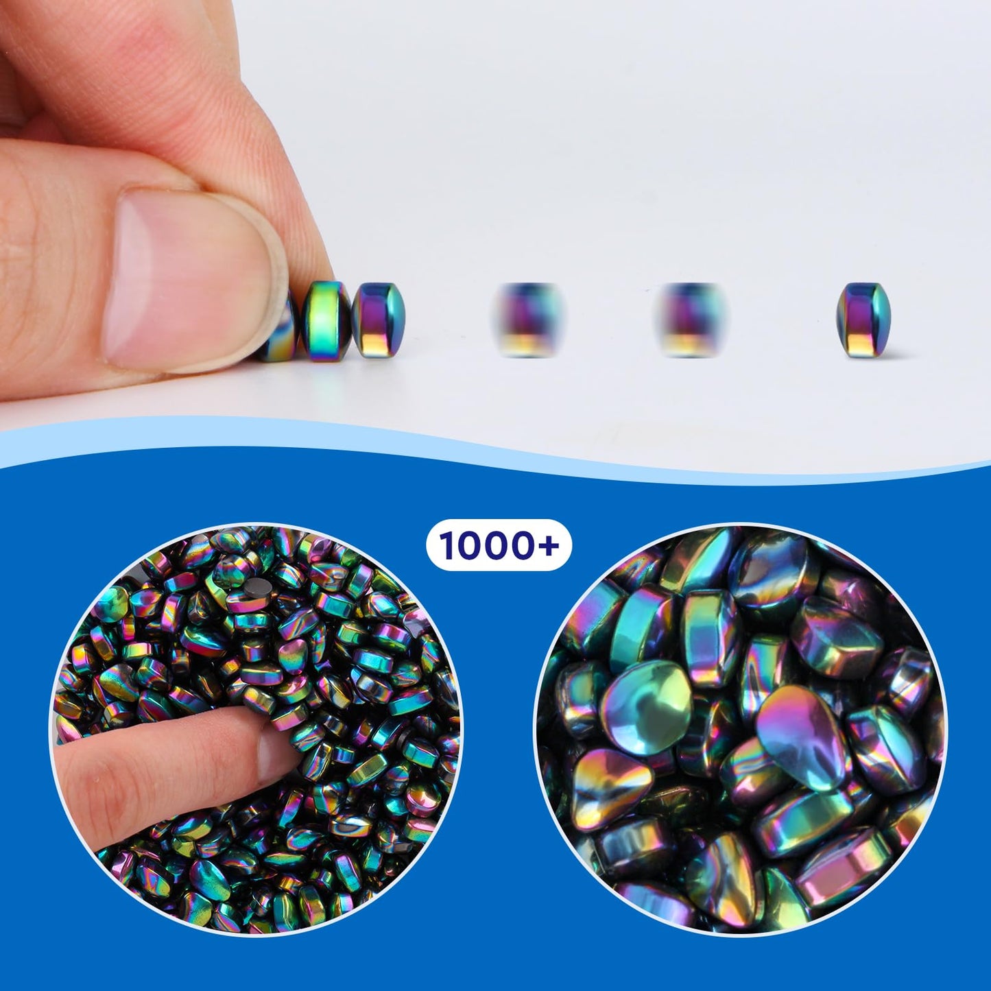 Dyrdm Ferrite Putty, Colorful 1000+ Ferrite Stones, Easter Basket Stuffers & Fidget Gifts, Magnetic Fidget Toy, Holiday Stocking Stuffer, Fidget Toys For Adults & Teens 14+, Ferrite Rocks For Office